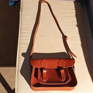 NWOT Cambridge Satchel Company Tan Leather Satchel Crossbody